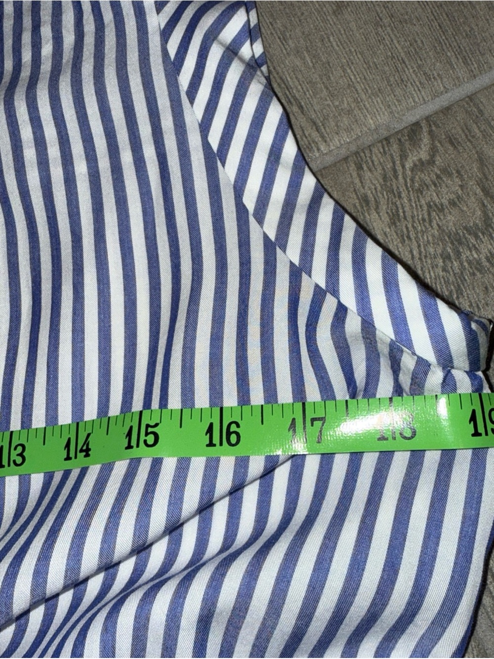 Banana Republic Classic Shirt Dress Womens 6 Blue White Stripe Nautical *READ - Picture 11 of 13